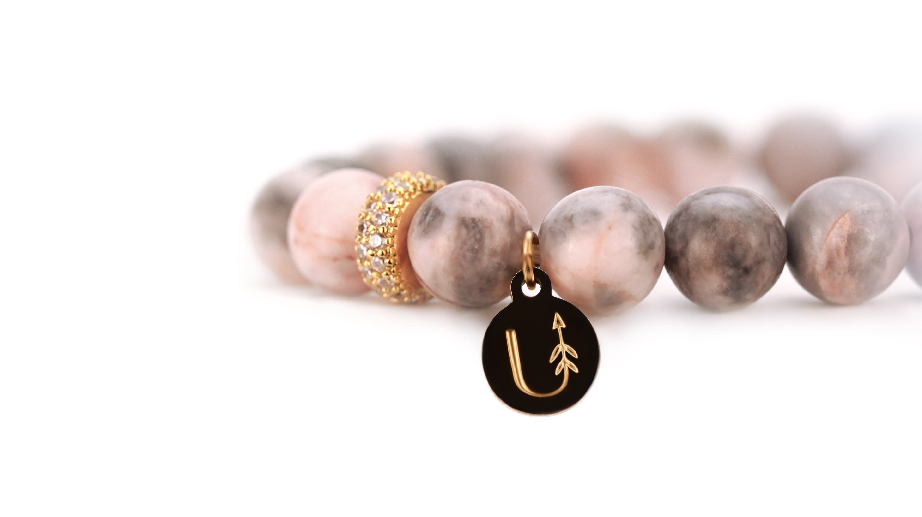 lovely bracelet - pink jasper