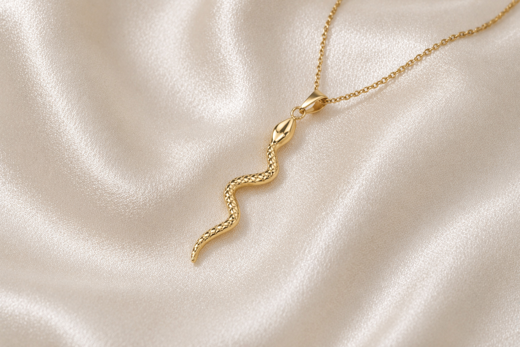 gold snake necklace