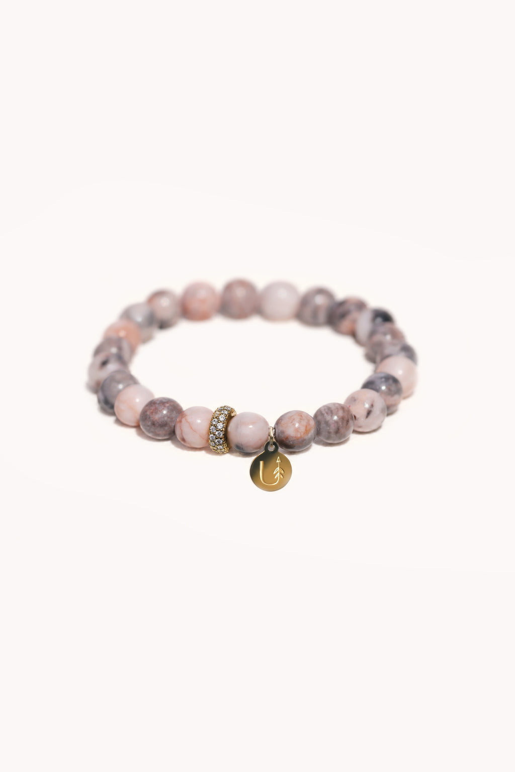 lovely bracelet · pink jasper