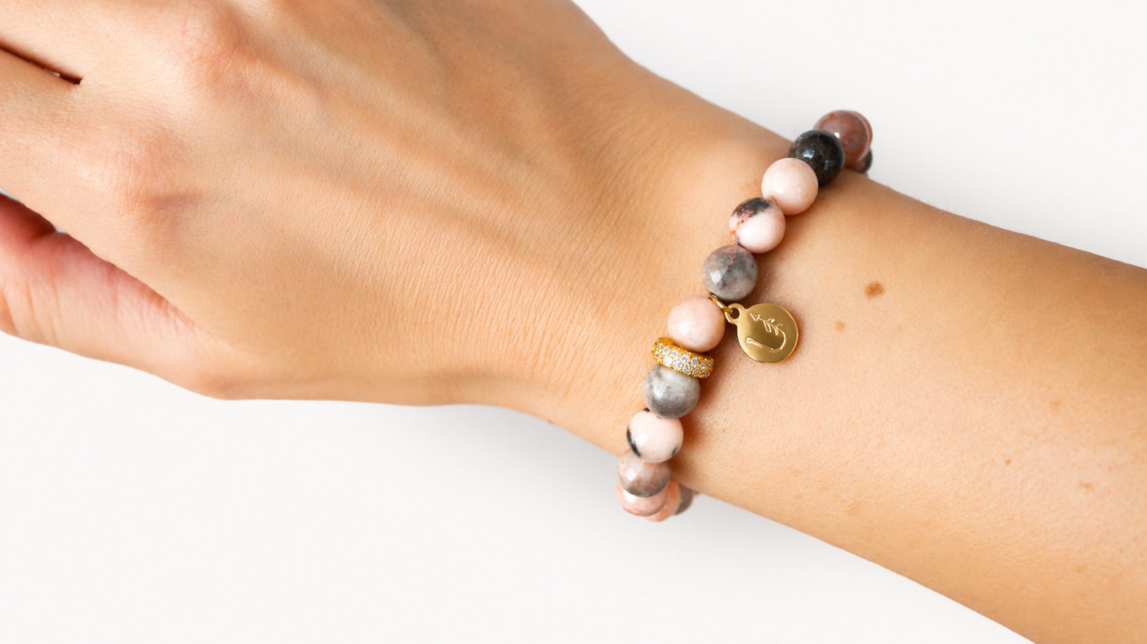 lovely bracelet · pink jasper