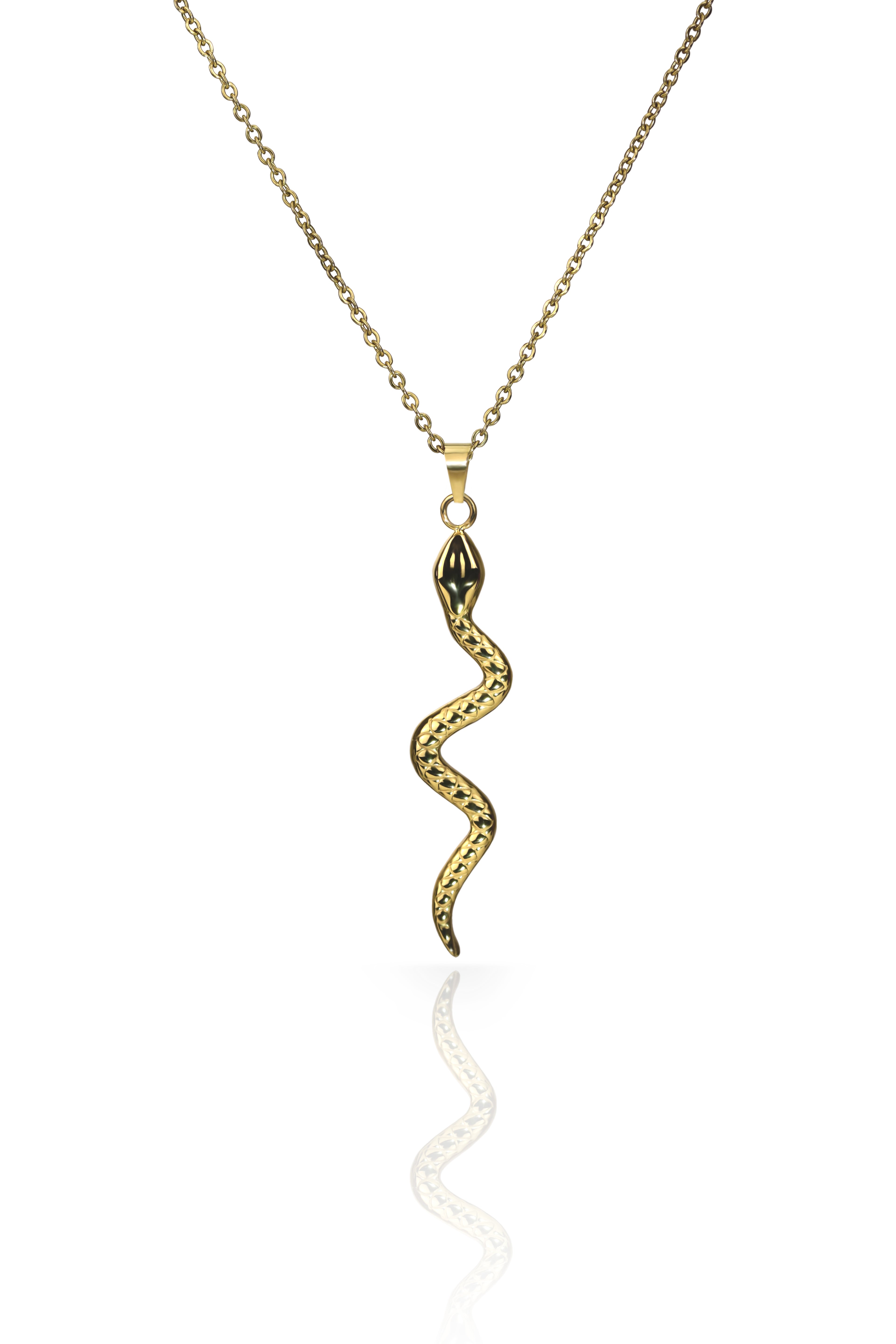 gold snake necklace
