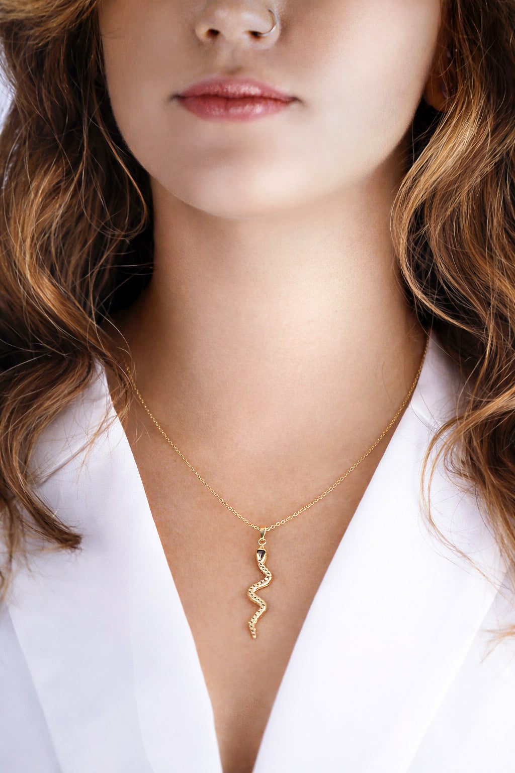 gold snake necklace